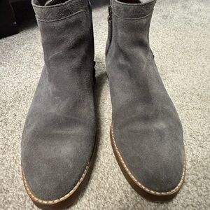Cole Haan Charcoal Suede Ankle Boots